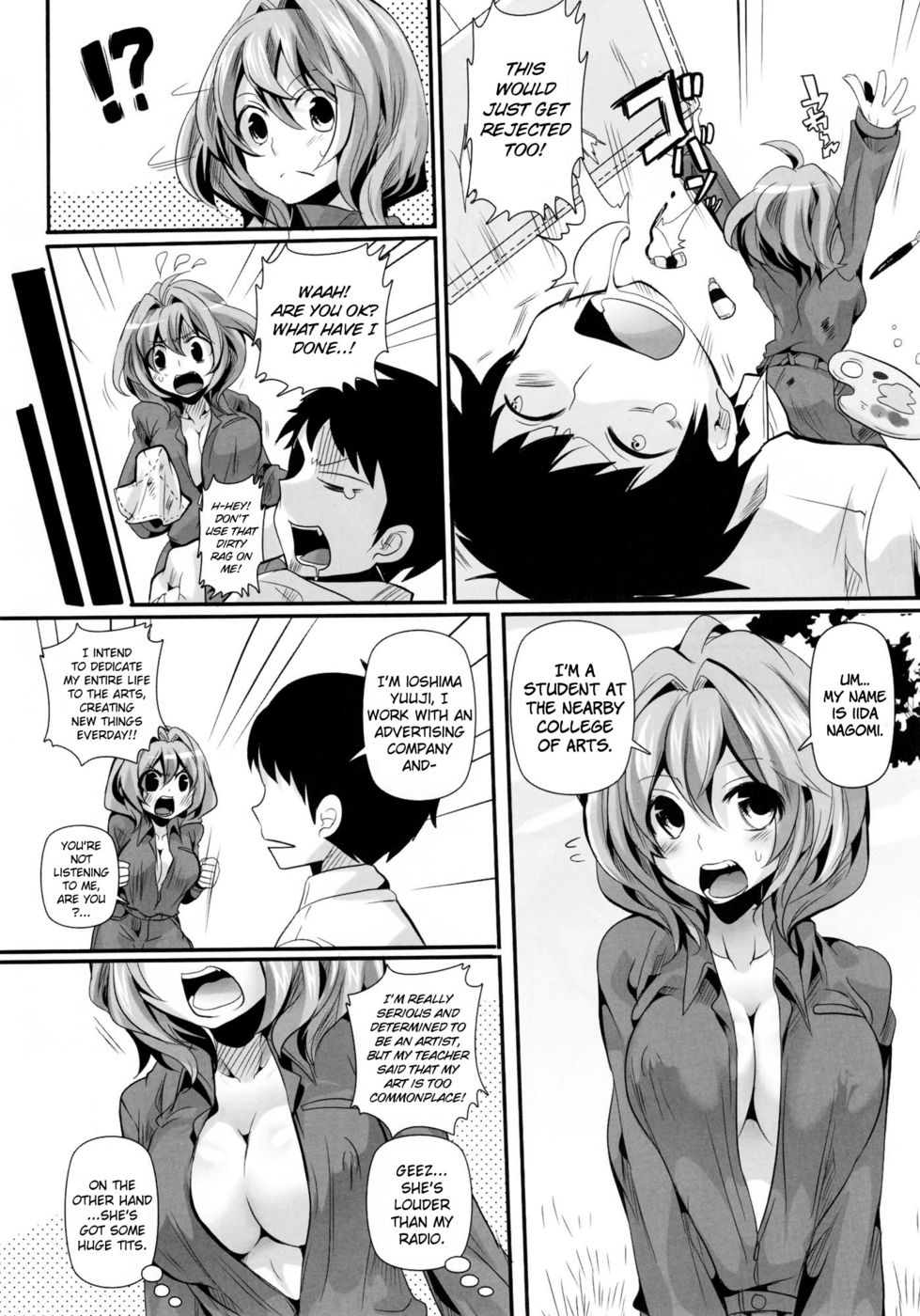 Hentai Manga Comic-Ahegao Sex-Sketching Encounter-Read-3